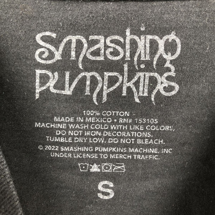 THE SMASHING PUMPKINS Smashing Pumpkins Band T-shirt Band T Men's S equivalent cotton black type Vintage Second Hand