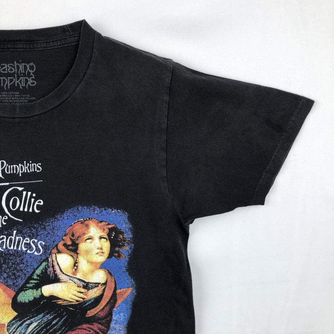 THE SMASHING PUMPKINS Smashing Pumpkins Band T-shirt Band T Men's S equivalent cotton black type Vintage Second Hand