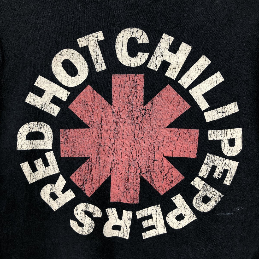 RED HOT CHILI PEPPERS Red Hot Chili Peppers Band T-shirt Band T Men's L size cotton black type Vintage Second Hand