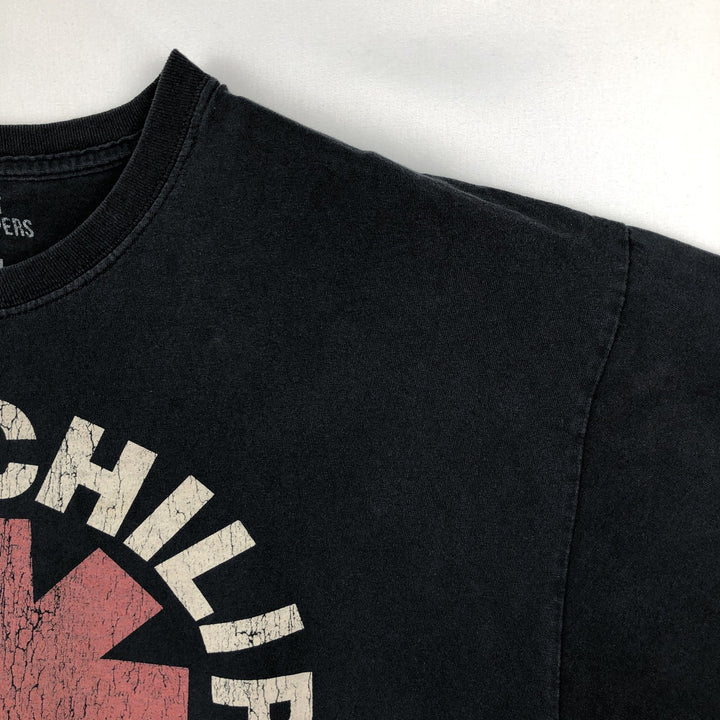 RED HOT CHILI PEPPERS Red Hot Chili Peppers Band T-shirt Band T Men's L size cotton black type Vintage Second Hand