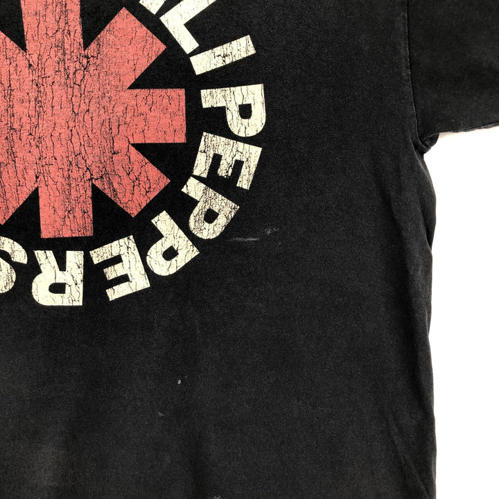 RED HOT CHILI PEPPERS Red Hot Chili Peppers Band T-shirt Band T Men's L size cotton black type Vintage Second Hand