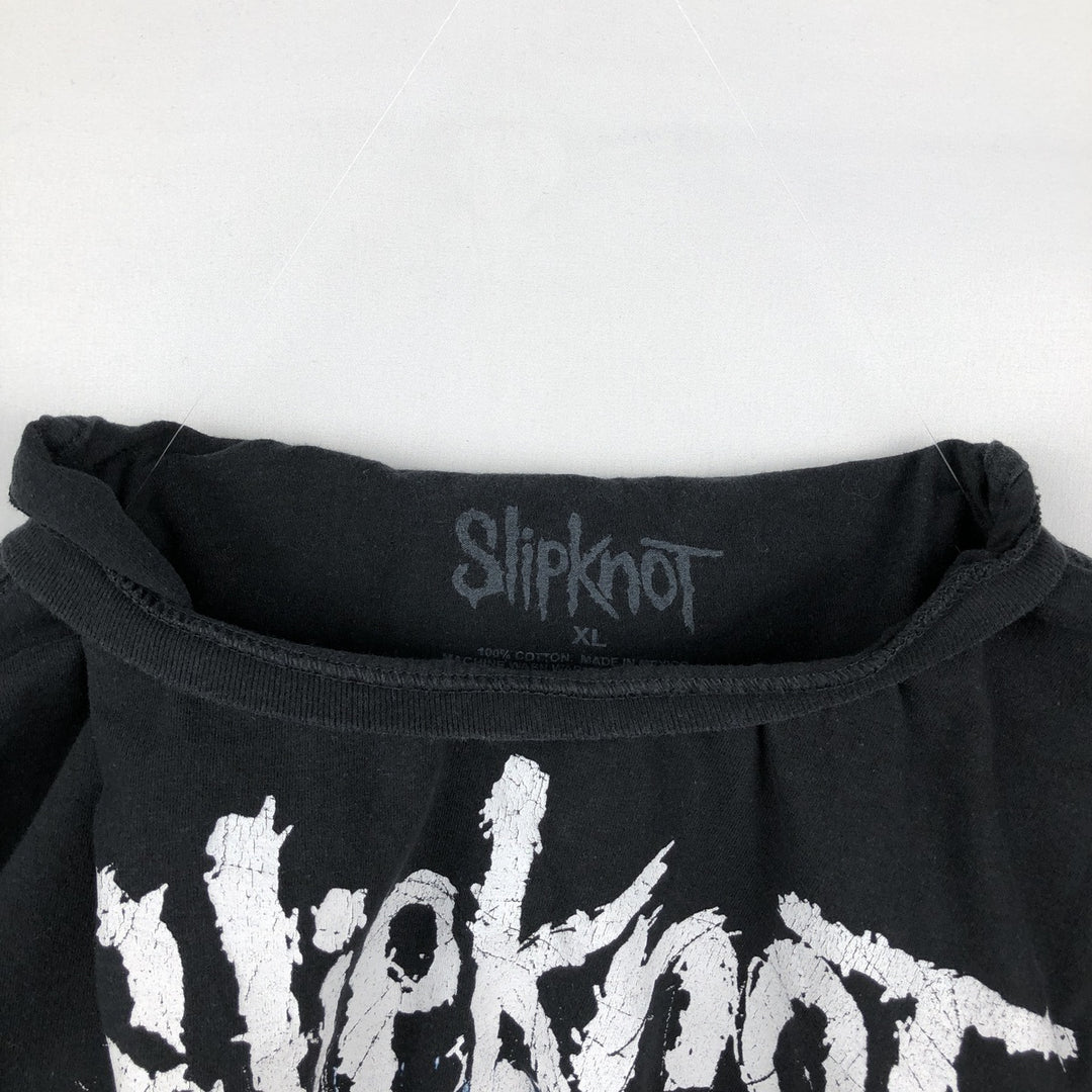 Slipknot Band T-shirt, Band T, Men's XL size cotton black type Vintage Second Hand