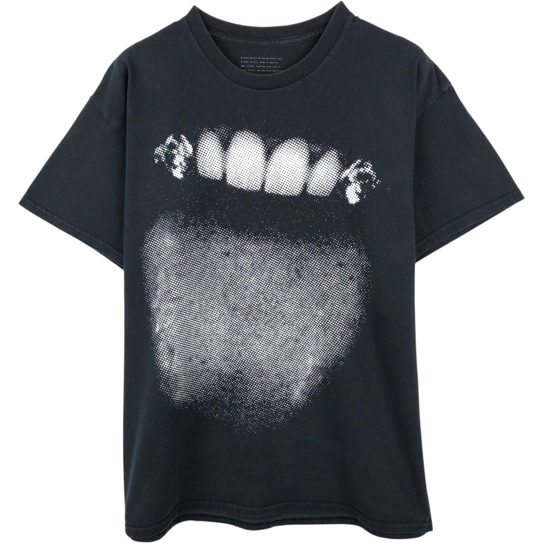 POST MALONE Wrap T-Shirt (Men's XL equivalent) cotton black type Vintage Second Hand