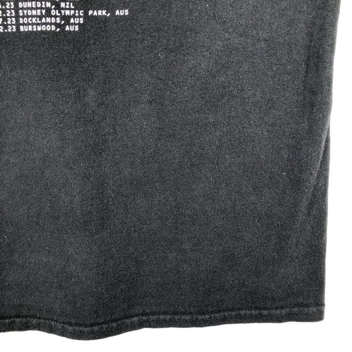 POST MALONE Wrap T-Shirt (Men's XL equivalent) cotton black type Vintage Second Hand