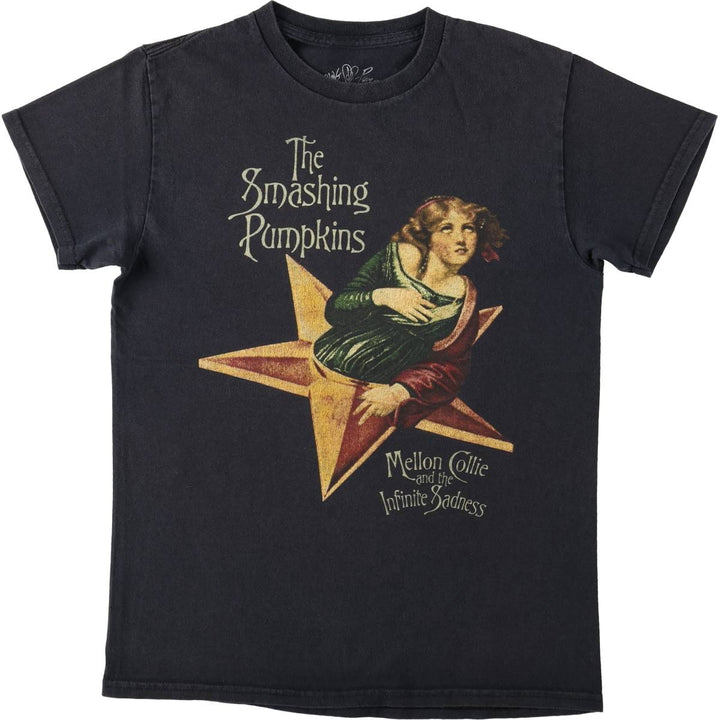 THE SMASHING PUMPKINS Smashing Pumpkins Band T-shirt Band T Men's S equivalent cotton black type Vintage Second Hand