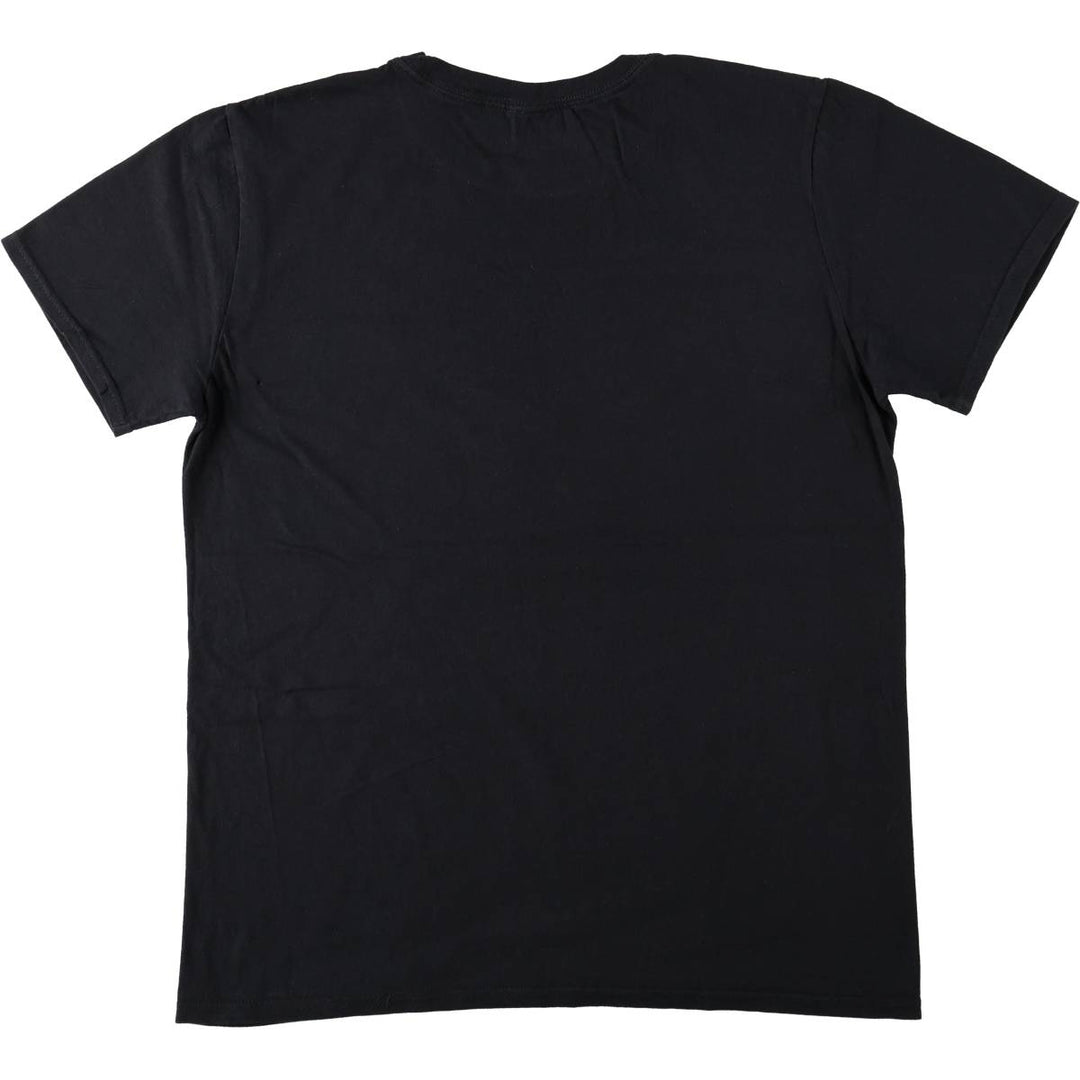 Guns N' Roses Skull Pattern Band T-shirt, Men's M size cotton black type Vintage Second Hand
