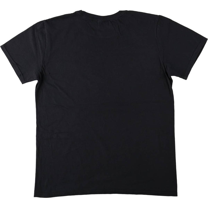 Guns N' Roses Skull Pattern Band T-shirt, Men's M size cotton black type Vintage Second Hand