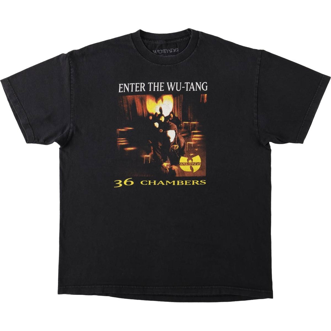 WU-TANG CLAN Rap T-shirt, Men's XL cotton black type Vintage Second Hand