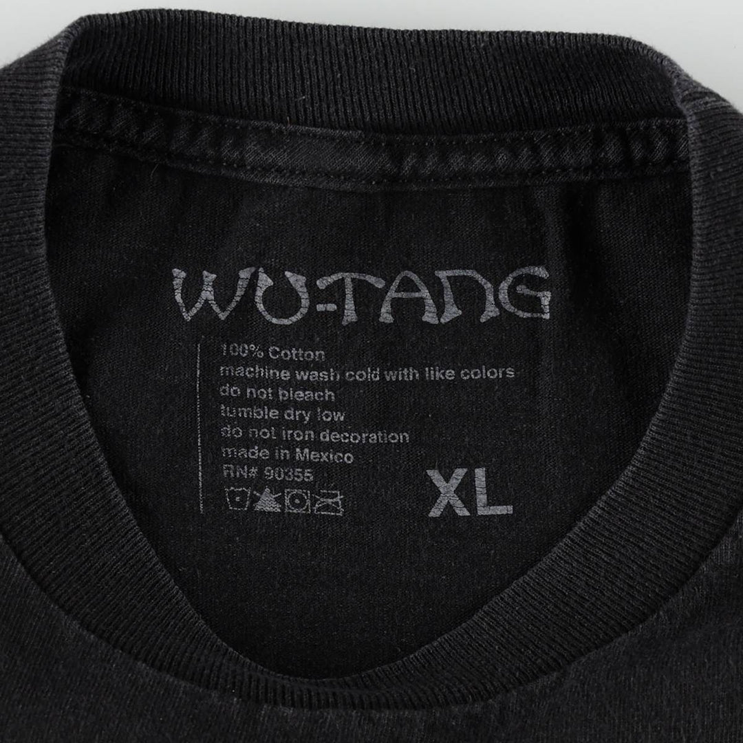 WU-TANG CLAN Rap T-shirt, Men's XL cotton black type Vintage Second Hand