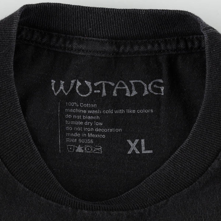 WU-TANG CLAN Rap T-shirt, Men's XL cotton black type Vintage Second Hand