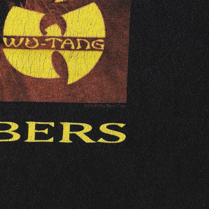 WU-TANG CLAN Rap T-shirt, Men's XL cotton black type Vintage Second Hand