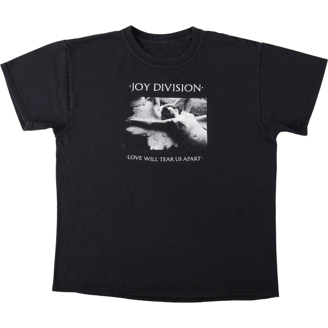 JOY DIVISION Band T-shirt, Band T, Men's XL size unclear black type Vintage Second Hand
