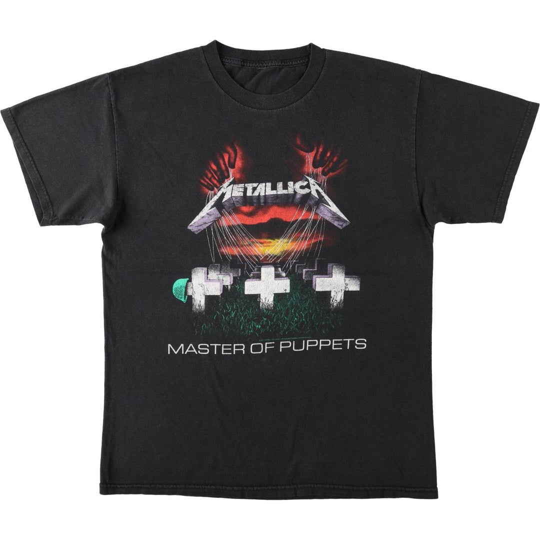 METALLICA Metallica Band T-shirt Band T Men's XL size unclear black type Vintage Second Hand