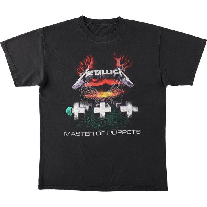 METALLICA Metallica Band T-shirt Band T Men's XL size unclear black type Vintage Second Hand
