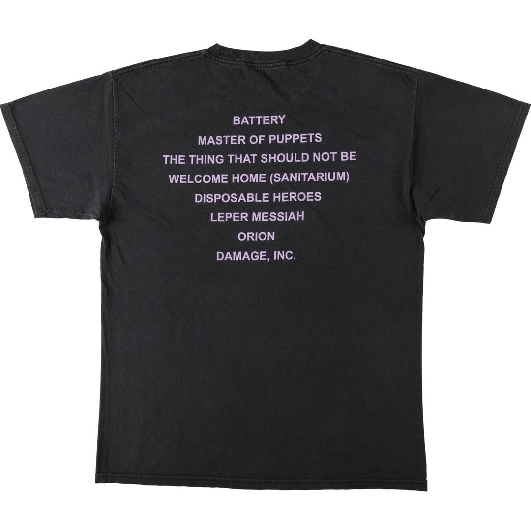 METALLICA Metallica Band T-shirt Band T Men's XL size unclear black type Vintage Second Hand