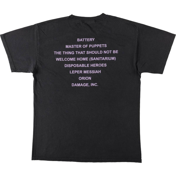 METALLICA Metallica Band T-shirt Band T Men's XL size unclear black type Vintage Second Hand