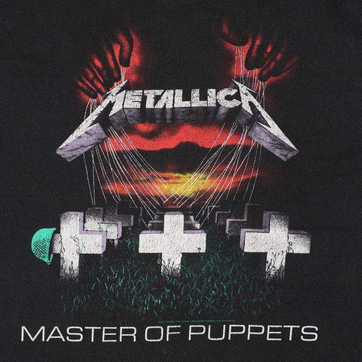 METALLICA Metallica Band T-shirt Band T Men's XL size unclear black type Vintage Second Hand