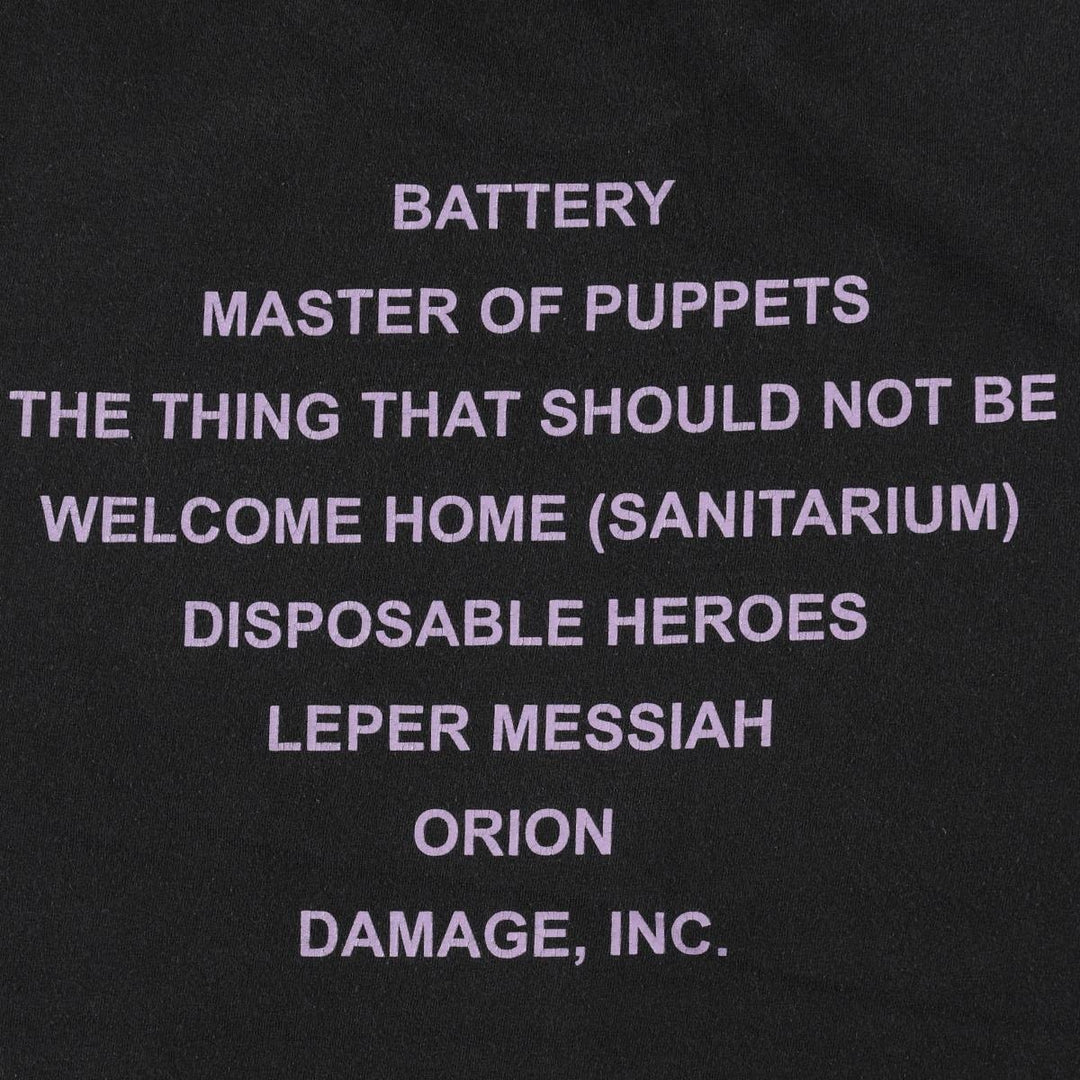 METALLICA Metallica Band T-shirt Band T Men's XL size unclear black type Vintage Second Hand