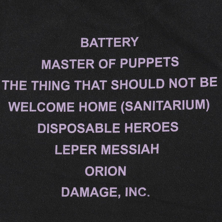 METALLICA Metallica Band T-shirt Band T Men's XL size unclear black type Vintage Second Hand