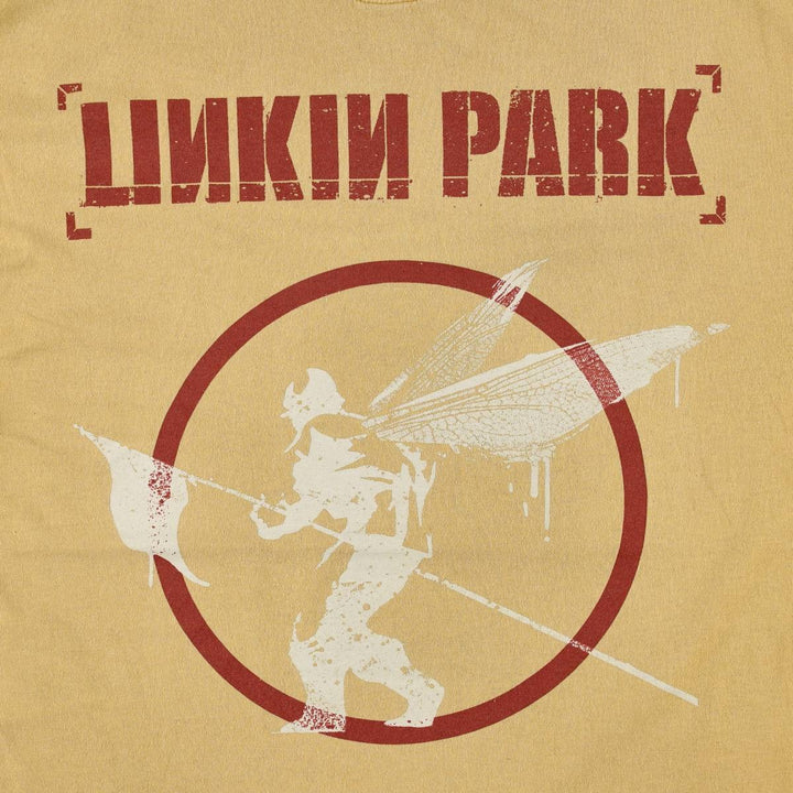 LINKIN PARK Band T-Shirt, Men's Size L cotton Beige type Vintage Second Hand