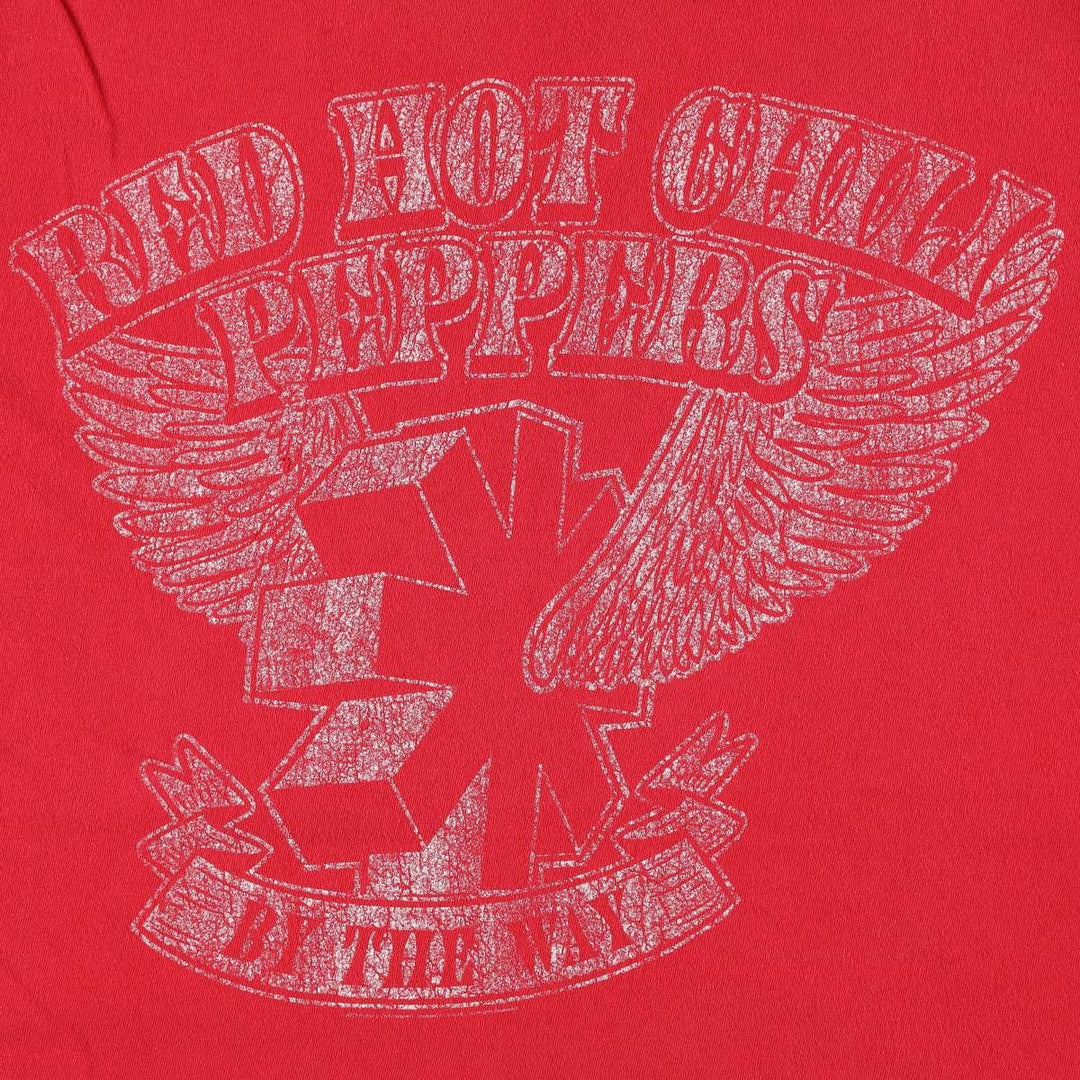 RED HOT CHILI PEPPERS Red Hot Chili Peppers Band T-shirt Band T Men's M size cotton red type Vintage Second Hand