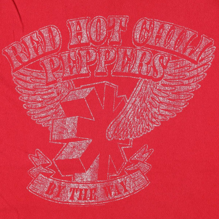 RED HOT CHILI PEPPERS Red Hot Chili Peppers Band T-shirt Band T Men's M size cotton red type Vintage Second Hand