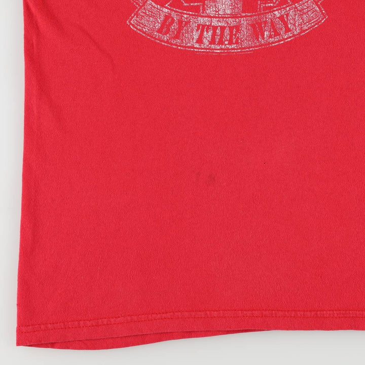 RED HOT CHILI PEPPERS Red Hot Chili Peppers Band T-shirt Band T Men's M size cotton red type Vintage Second Hand