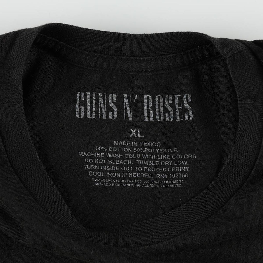 Guns N' Roses Band T-shirt, Band T, Men's XL size cotton black type Vintage Second Hand