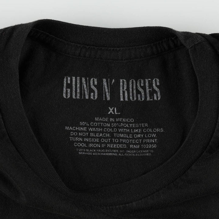 Guns N' Roses Band T-shirt, Band T, Men's XL size cotton black type Vintage Second Hand