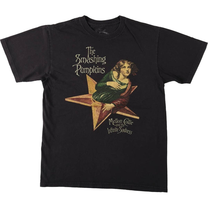 THE SMASHING PUMPKINS Smashing Pumpkins Band T-shirt Band T Men's M equivalent cotton black type Vintage Second Hand