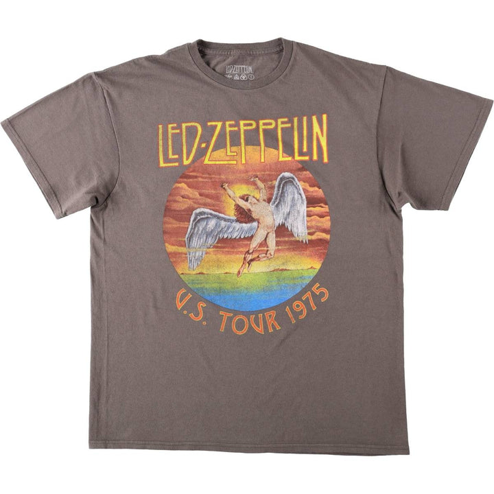 Led Zeppelin Band T-shirt, Band T, Men's L size cotton Charcoal Vintage Second Hand