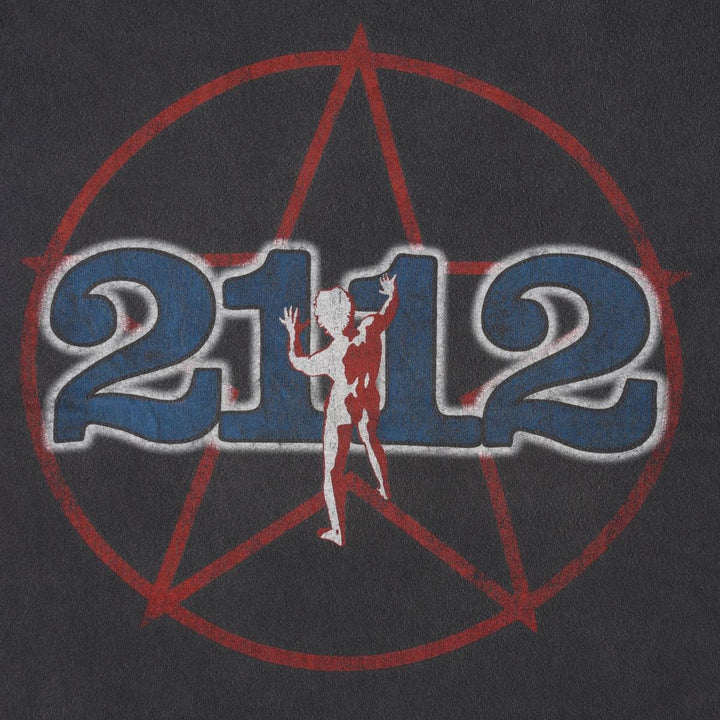RUSH Band T-Shirt, Made in USA, Men's Size M (approx.) cotton Charcoal Vintage Second Hand