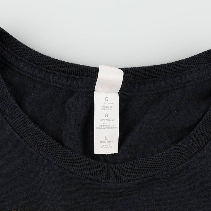 Fruit of the Loom FRUIT OF THE LOOM NIRVANA Band T-shirt Band Tee Men's L size cotton black type Vintage Second Hand