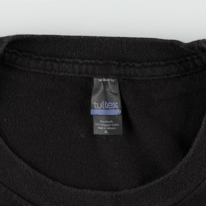 TULTEX TOOL Band T-shirt, Men's XL size cotton black type Vintage Second Hand