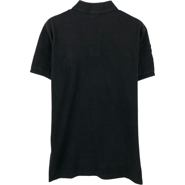 Ralph Lauren POLO by Ralph Lauren CUSTOM FIT Big Pony Short Sleeve Polo Shirt Men's M size cotton black type Vintage Second Hand