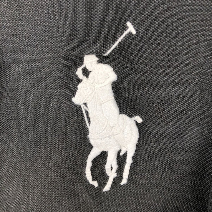 Ralph Lauren POLO by Ralph Lauren CUSTOM FIT Big Pony Short Sleeve Polo Shirt Men's M size cotton black type Vintage Second Hand