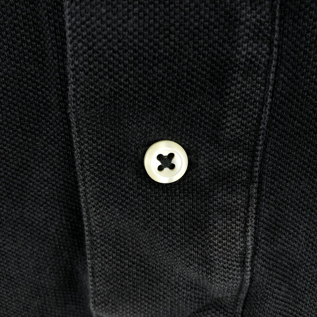Ralph Lauren POLO by Ralph Lauren CUSTOM FIT Big Pony Short Sleeve Polo Shirt Men's M size cotton black type Vintage Second Hand