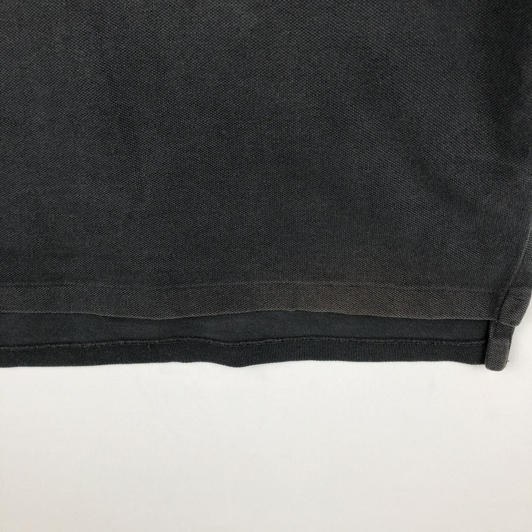 Ralph Lauren POLO by Ralph Lauren CUSTOM FIT Big Pony Short Sleeve Polo Shirt Men's M size cotton black type Vintage Second Hand
