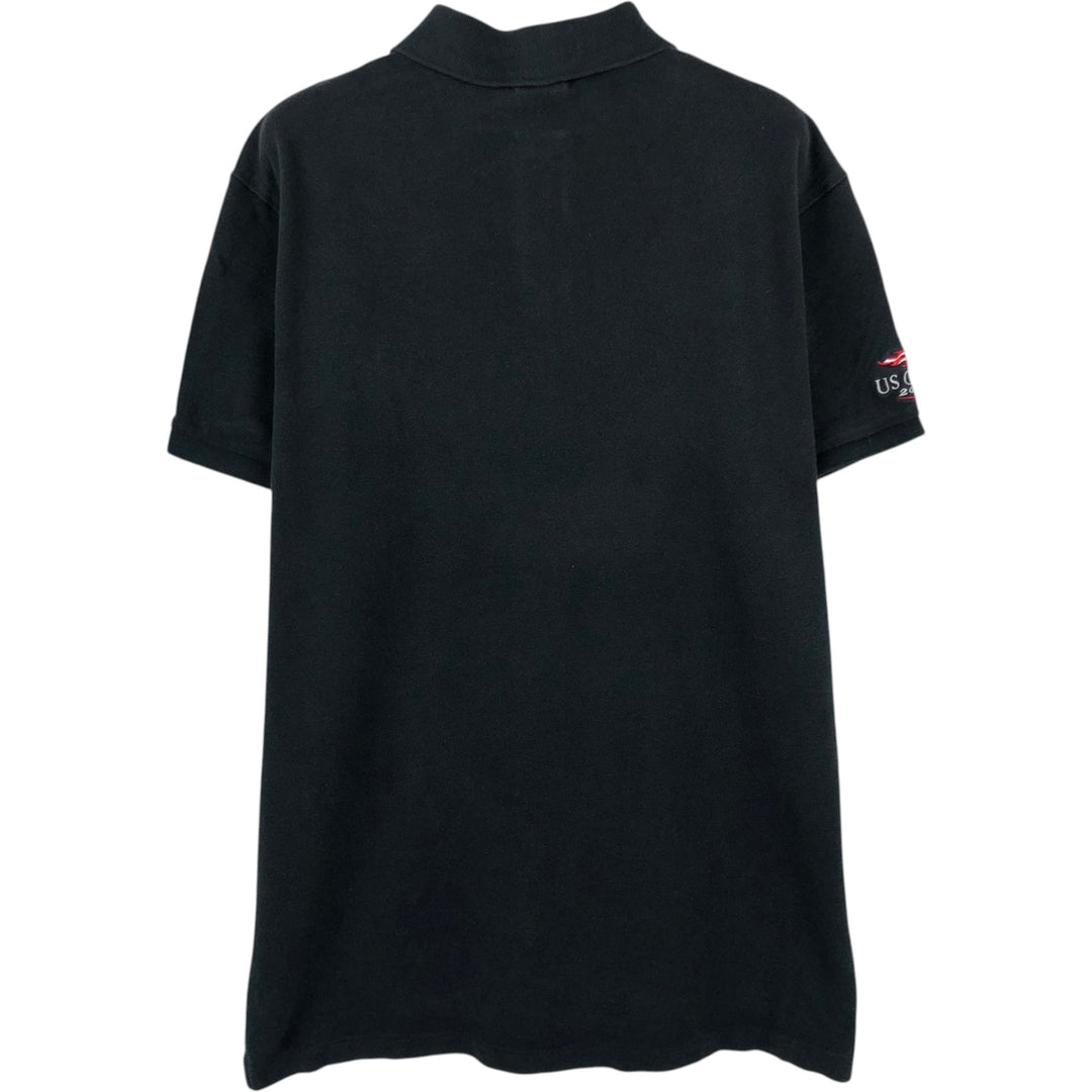 Ralph Lauren POLO by Ralph Lauren CUSTOM FIT Big Pony Short Sleeve Polo Shirt Men's L size cotton black type Vintage Second Hand