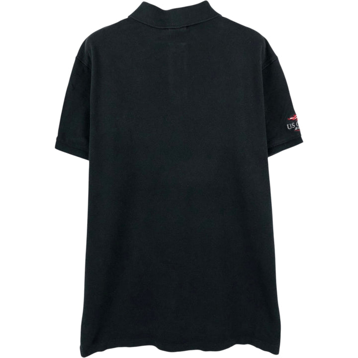 Ralph Lauren POLO by Ralph Lauren CUSTOM FIT Big Pony Short Sleeve Polo Shirt Men's L size cotton black type Vintage Second Hand