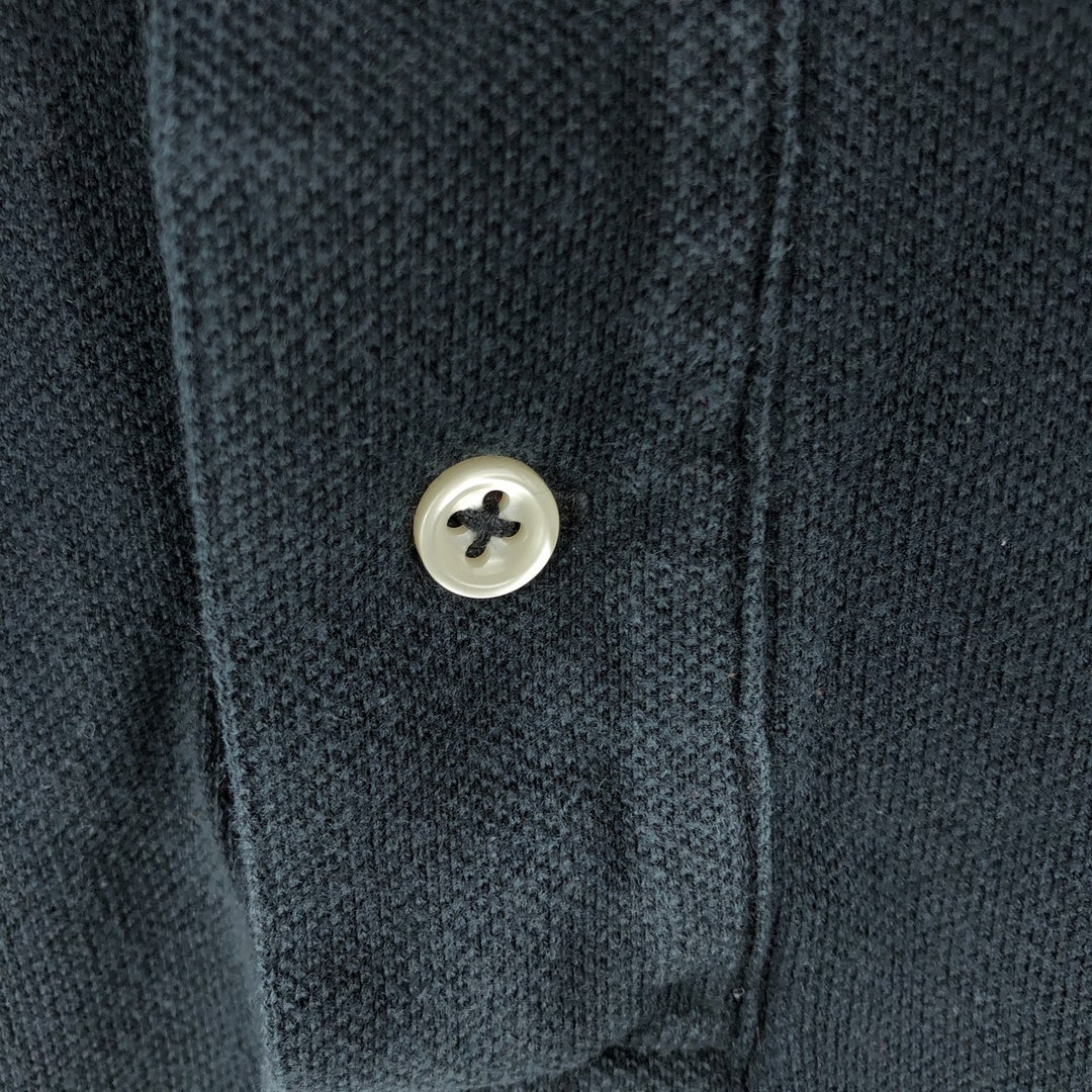 Ralph Lauren POLO by Ralph Lauren CUSTOM FIT Big Pony Short Sleeve Polo Shirt Men's L size cotton black type Vintage Second Hand