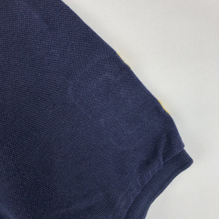 Ralph Lauren POLO by Ralph Lauren CUSTOM FIT Double Pony Short Sleeve Polo Shirt Men's L size cotton navy blue type Vintage Second Hand