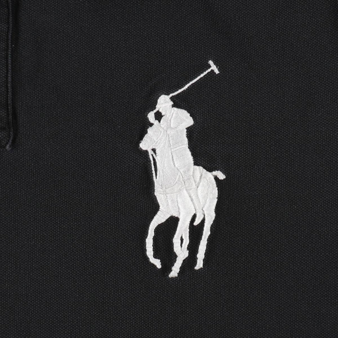 Ralph Lauren POLO RALPH LAUREN CUSTOM SLIM FIT Big Pony Short Sleeve Polo Shirt Men's XL cotton black type Vintage Second Hand