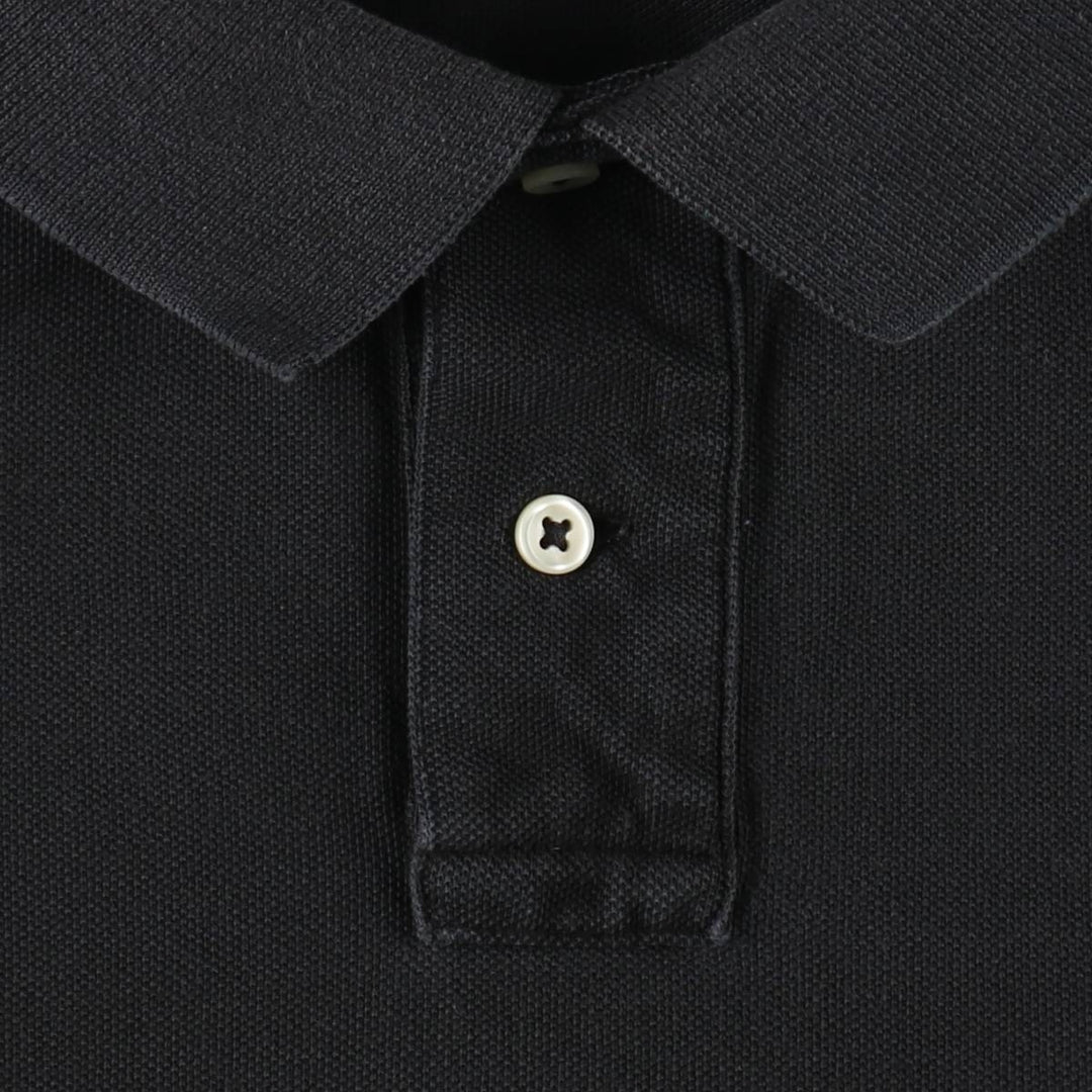 Ralph Lauren POLO RALPH LAUREN CUSTOM SLIM FIT Big Pony Short Sleeve Polo Shirt Men's XL cotton black type Vintage Second Hand