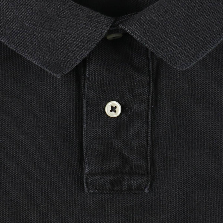 Ralph Lauren POLO RALPH LAUREN CUSTOM SLIM FIT Big Pony Short Sleeve Polo Shirt Men's XL cotton black type Vintage Second Hand
