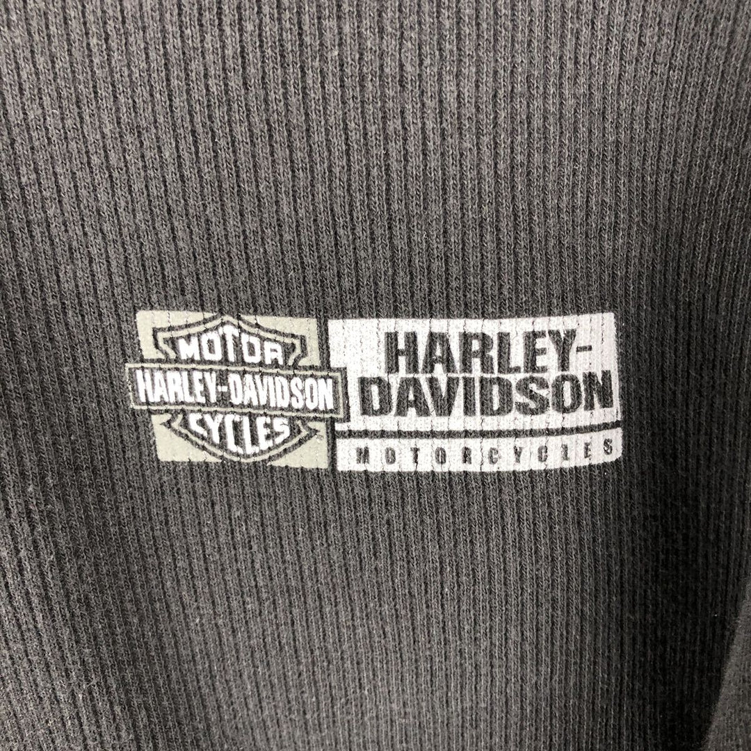 Harley-Davidson short-sleeved polo shirt, size L for men cotton black type Vintage Second Hand