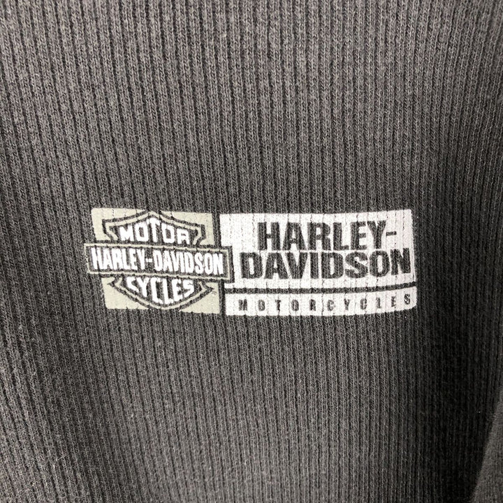 Harley-Davidson short-sleeved polo shirt, size L for men cotton black type Vintage Second Hand