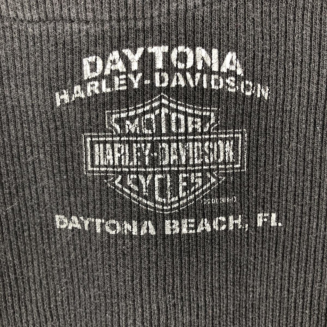 Harley-Davidson short-sleeved polo shirt, size L for men cotton black type Vintage Second Hand