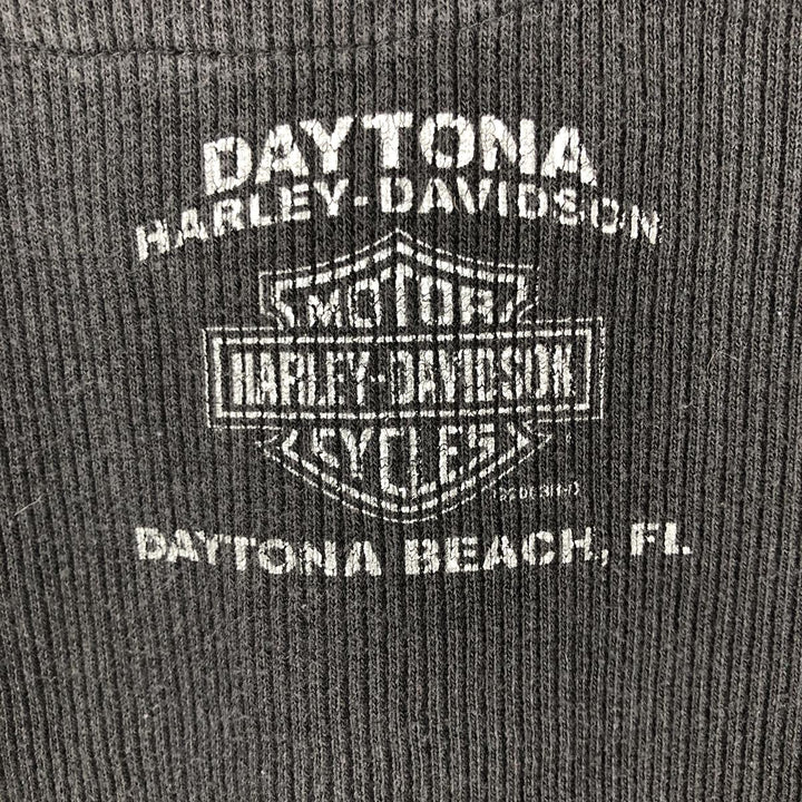 Harley-Davidson short-sleeved polo shirt, size L for men cotton black type Vintage Second Hand