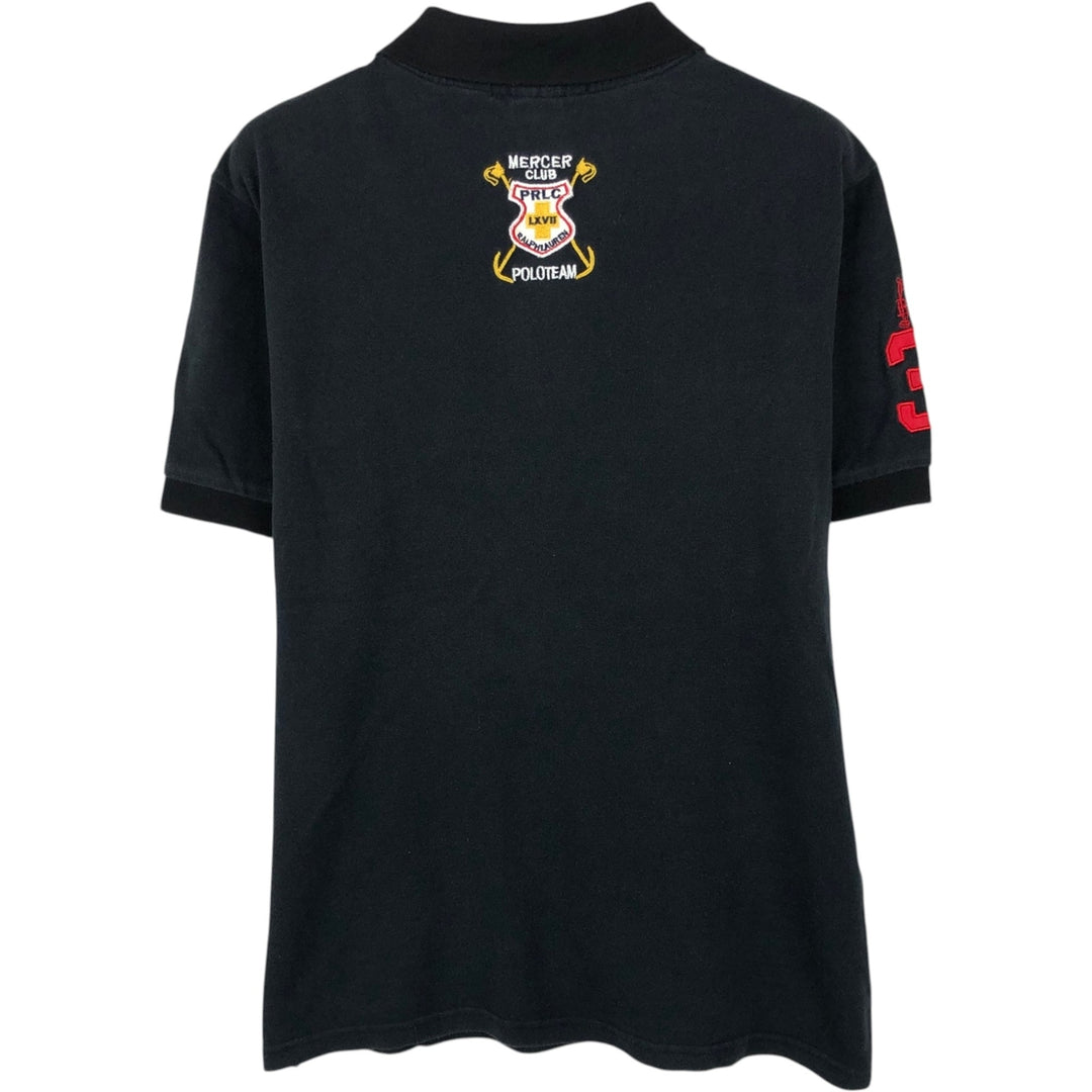 Ralph Lauren POLO by Ralph Lauren CUSTOM FIT Double Pony Short Sleeve Polo Shirt Men's L size unclear black type Vintage Second Hand